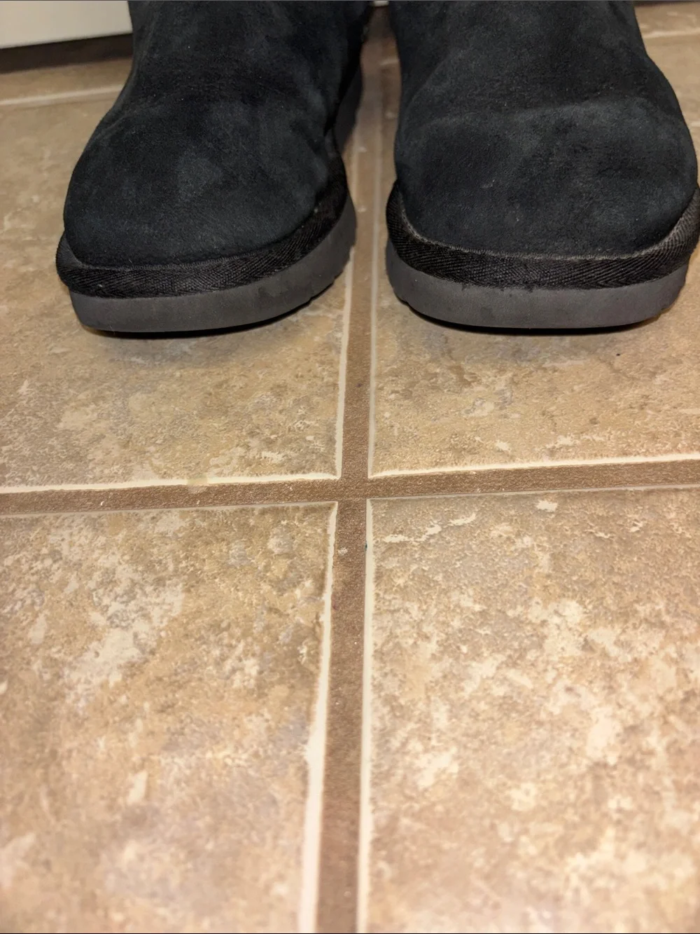 UGG Black Suede Short Winter Boots 7 classic style